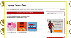 Desktop Screenshot of hungergamesfan.com