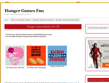 Tablet Screenshot of hungergamesfan.com
